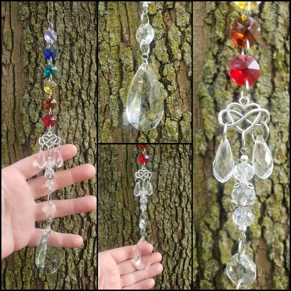 Rainbow Suncatcher 🌈 LGBTQ 🏳️🌈 PRIDE Hanging Decor Gift idea Window Crystals - Picture 7 of 11